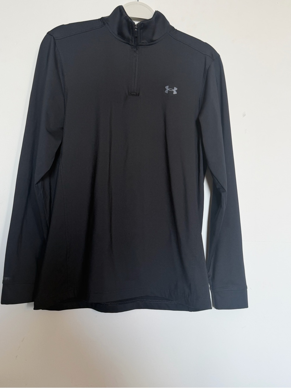 Under Armour Black Quarter-Zip Long Sleeve Pullover
